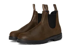 Modern Cut Shock Absorbing Midsole Blundstone BL1609 Boots Unisex M/10W Antique Brown Leather Chelsea VER264
