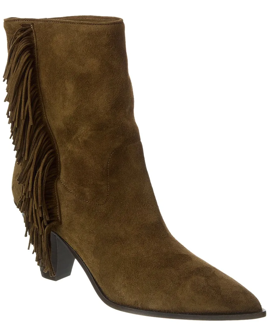 High Traction Morning Walk Resistant to wear Aquazzura Marfa 70 Suede Bootie