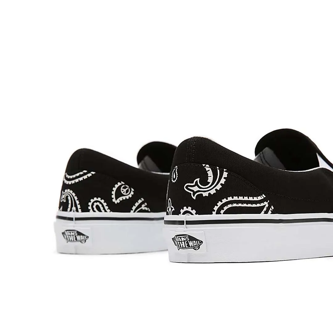 Fashion-Forward Vans - Unisex Peace Paisley Classic Slip-On Shoes (5JMHB0E)