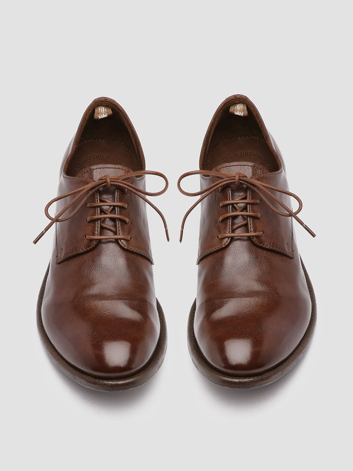 ARC 515 - Brown Leather Derby Shoes Shift Long Command Style