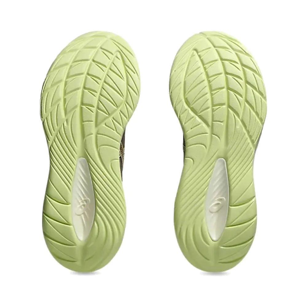 Asics Men's Gel-Cumulus 27 Sneaker in Taupe Grey/Black Hyper Breathable Lining