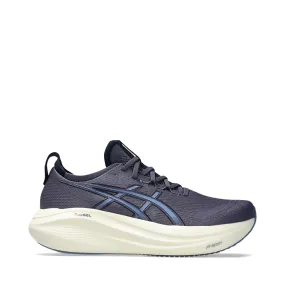 Anti Static Fabric Durability Asics Men's Gel-Nimbus 27 Sneaker in Indigo Fog/Denim Blue