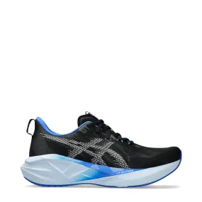 Multi Density Rubber Training Style Asics Men's Novablast 5 Sneaker in Black/White