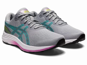 aerobic shoes soft shoes Asics Gel-Excite 9 1012B183-028 Sneaker Womens US 5.5 Gray Running Shoes EEE4307