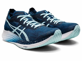 Asics Magic Speed 1012A895-400 Sneaker Womens US 10.5 Blue Running Shoes EEE4313 All-Weather Use