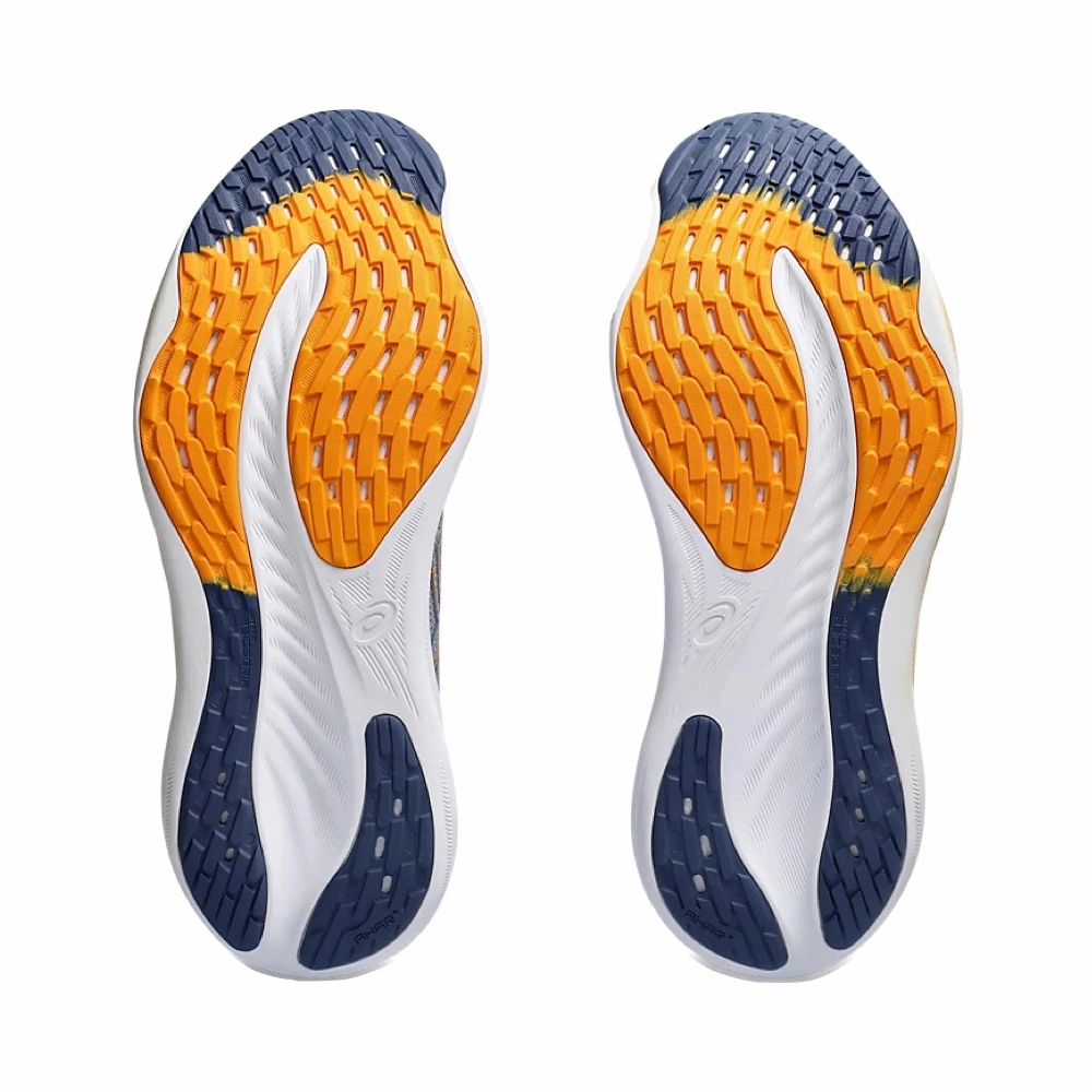 Asics Men's GEL-NIMBUS 26 Sneaker in Sheet Rock/Thunder Blue Every Path