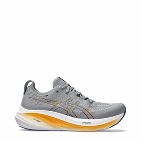 Asics Men's GEL-NIMBUS 26 Sneaker in Sheet Rock/Thunder Blue Breath Comfort