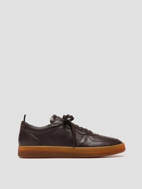 Upgraded flexibility ASSET 001 - Dark Brown Leather Sneakers