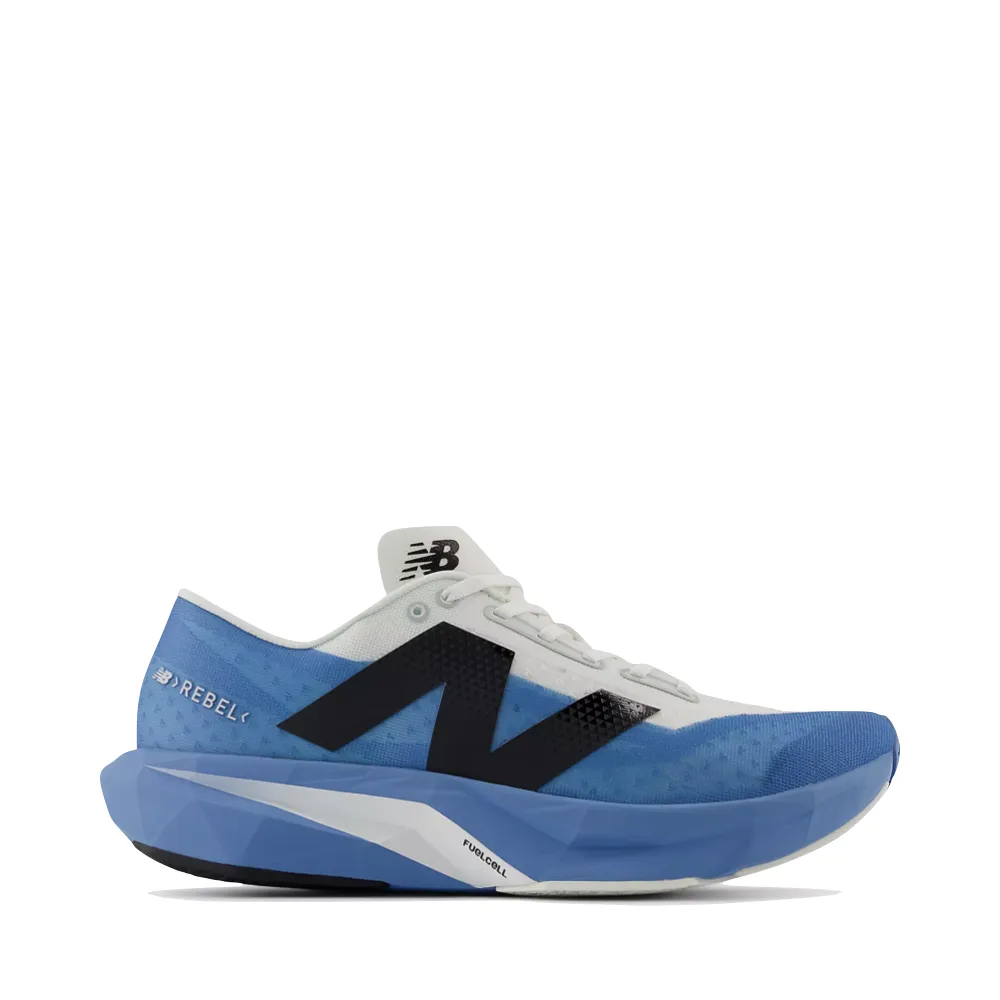 Easy Entry New Balance Men's FuelCell Rebel v4 in Blue Laguna/Reflection/Black