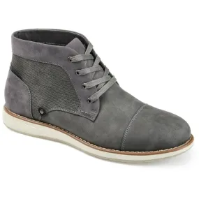 Tough AUSTIN Mens Faux Leather Round toe Chukka Boots