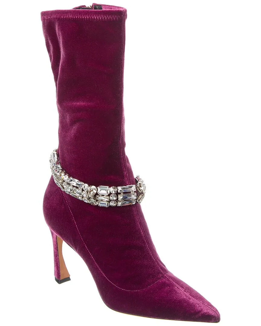 Shock Absorption Core Alexandre Birman Riviera Velour Boot
