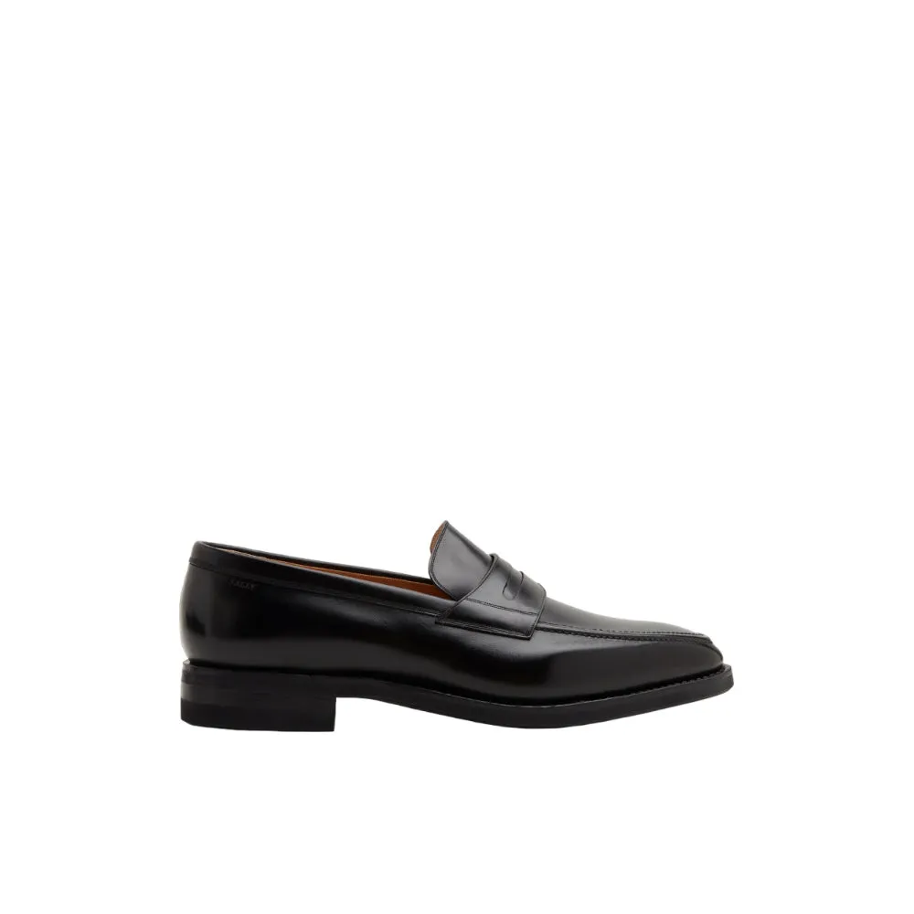 Bally Score 6231393 Men's Black Calf Leather Loafers Footwear Fit