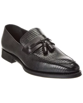 Timeless Look Quick Slip Travel Bally Scuvier Embossed Leather Loafer