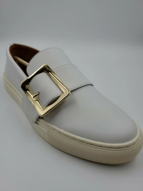 Hot Weather Torsion Stability System Bally Heska 07 Women's 6217886 White Calf Leather Slip On Sneakers