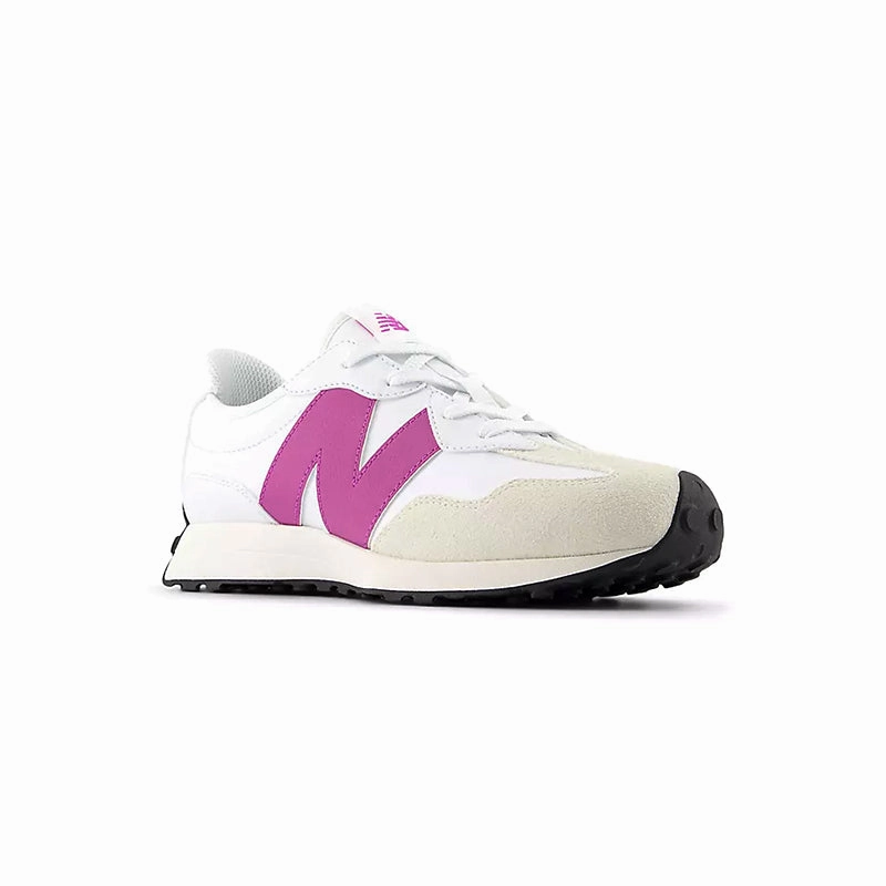 Street Casual Kid's Grade School 327 White/Passion Fruit