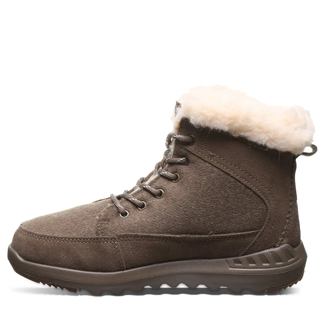 Breathable mesh Abrasion Resistant Materials Bearpaw Cheryl Boots Mens  Brown Suede Sheepskin Lined Winter Boot JOBB1709