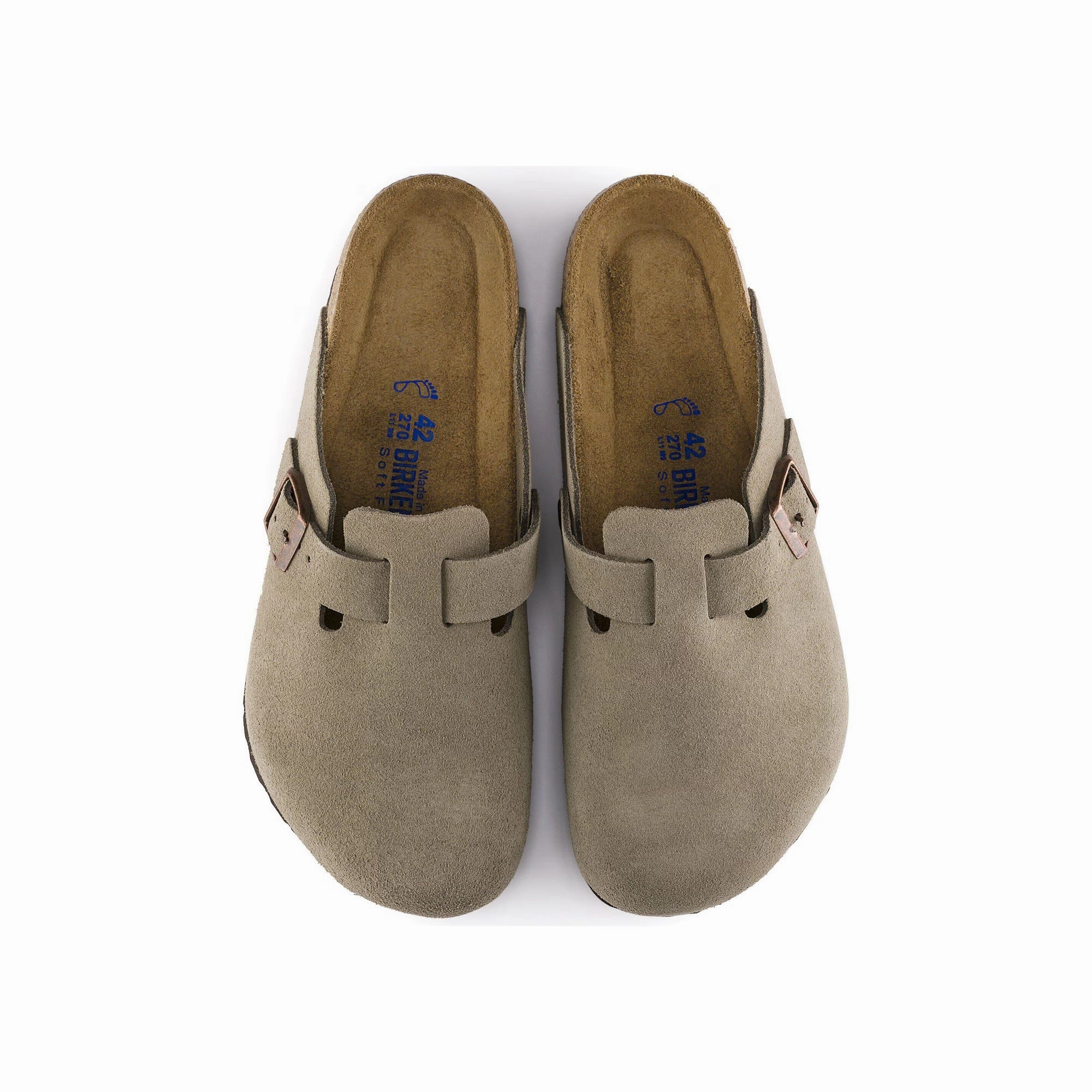 Picnic Mood Outdoor Fit Birkenstock Mens Boston Soft Footbed Slippers (Narrow)