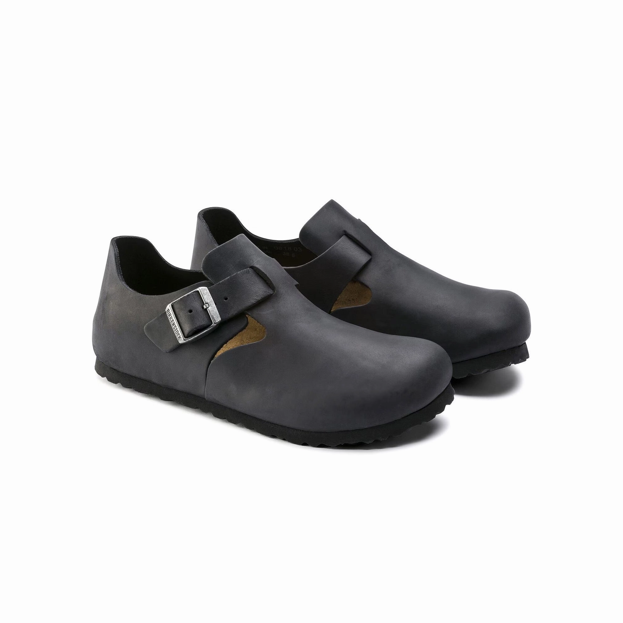 Narrow Fit Good Grip Birkenstock Mens London Oiled Leather Sandals