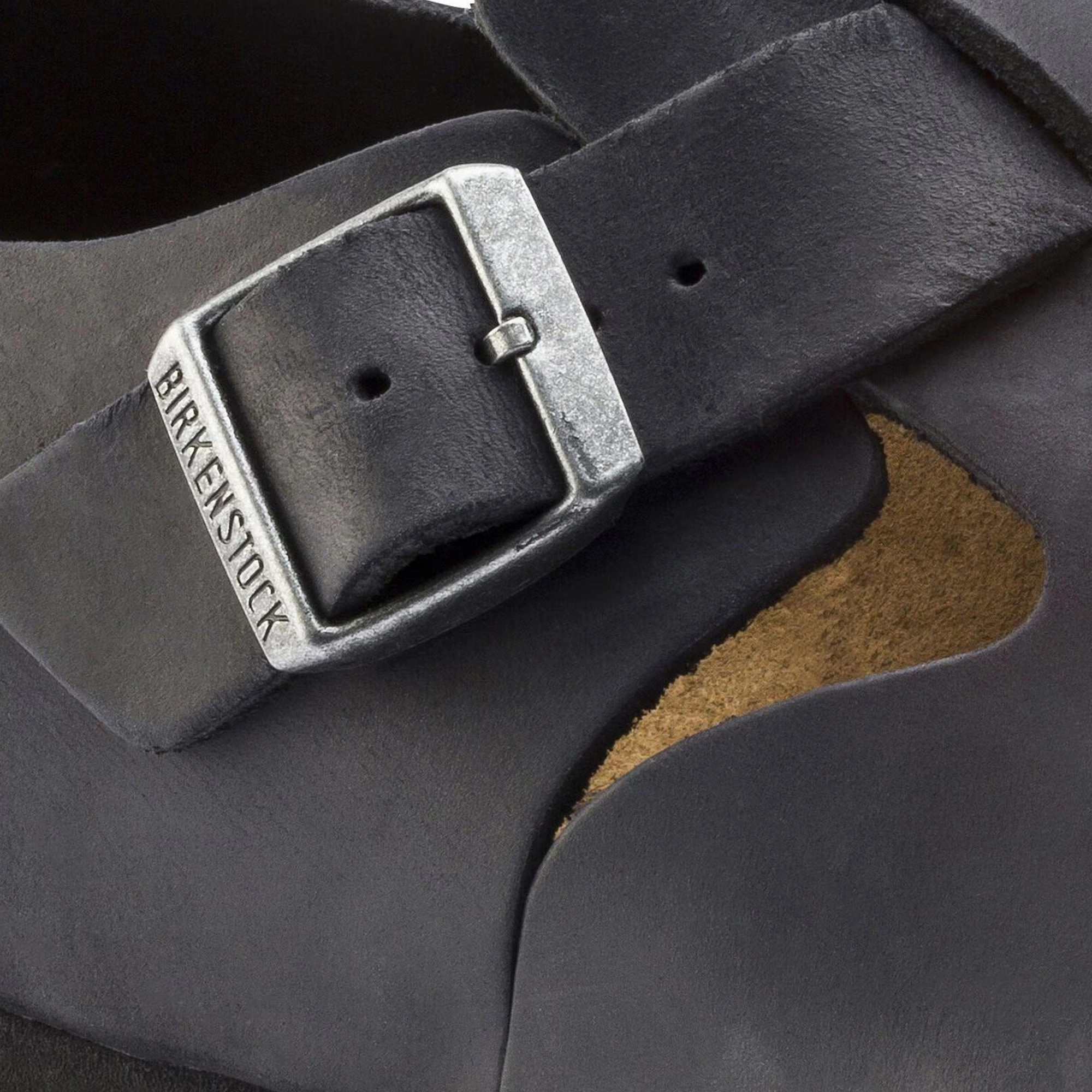 Neutral Tones Birkenstock Mens London Oiled Leather Sandals