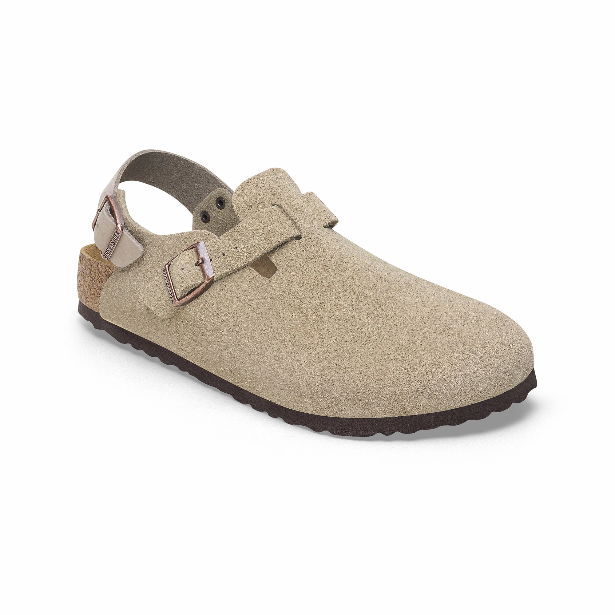 Birkenstock Mens Tokio Taupe Suede Sandals Fit Freedom Fresh Touch