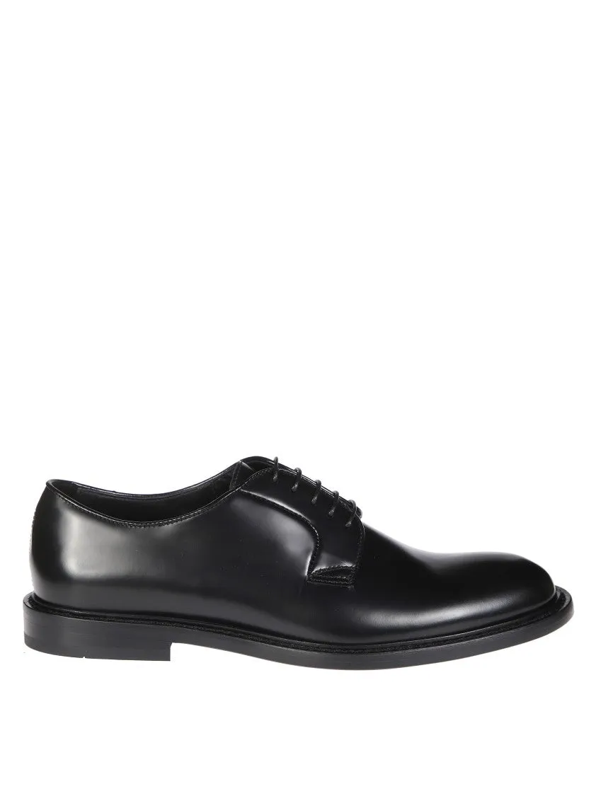 Airflow Vents Simple Walk Fit Black Leather Derby Shoes