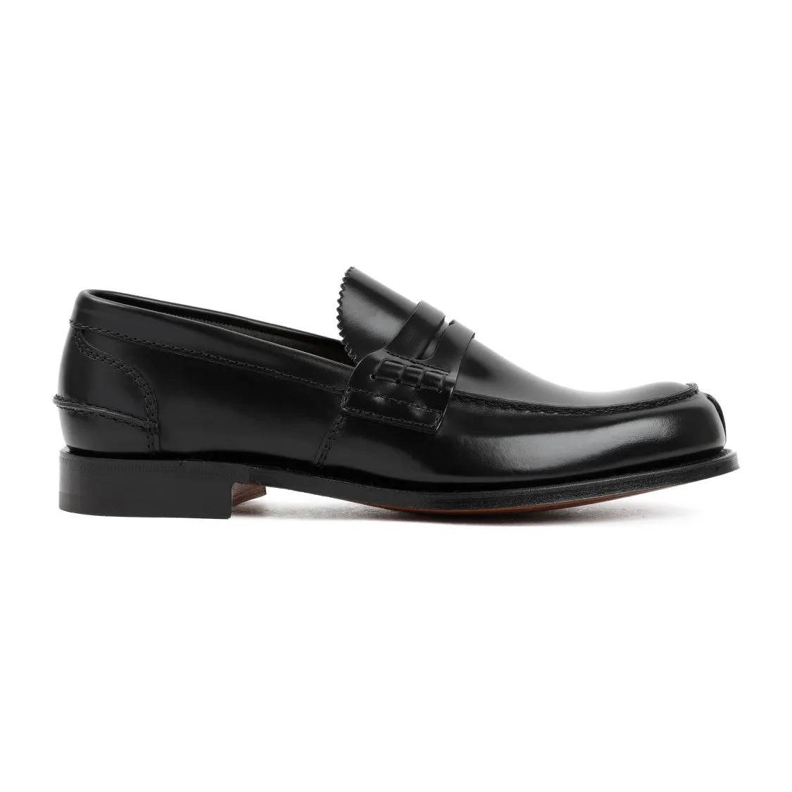 Black Leather Pembrey Loafers Comfortable Step