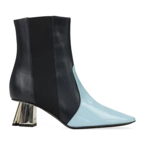 BLUE/BLUE M&E ANKLE BOOTS PU
