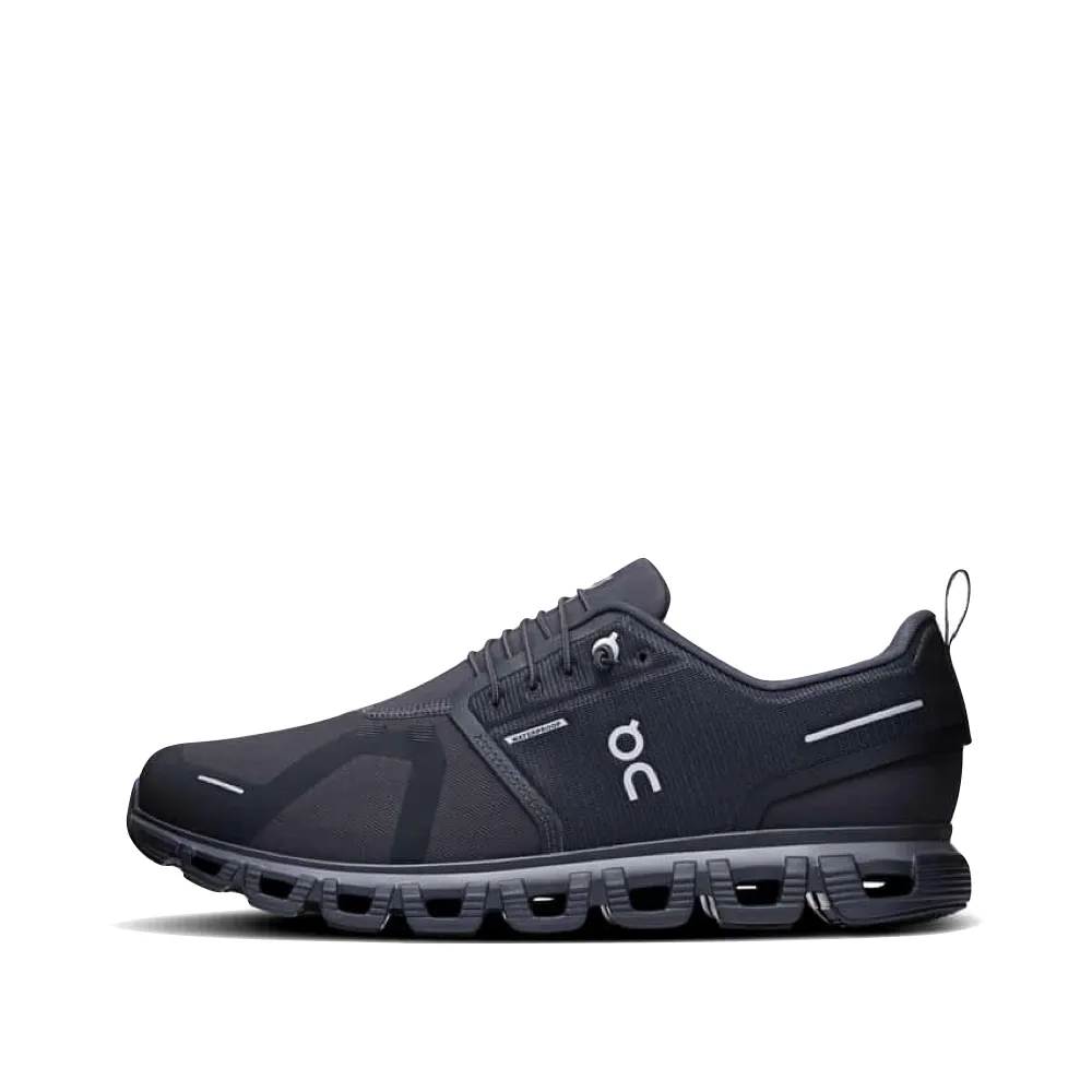 On Men's Cloud 6 Waterproof Sneaker in Black/Black Ultra Flexible Grooves