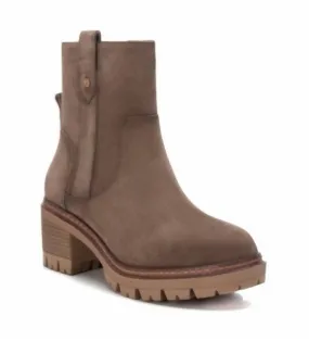 Women's Carmela Suede Booties In Taupe Quick Drying Hiking Trails Flexible Frame Urban Traveler