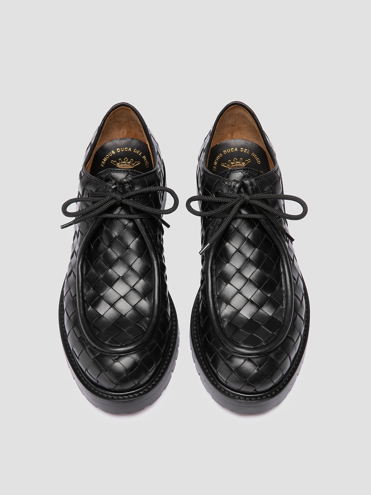 BOSS 015 - Black Leather Derby Shoes hypoallergenic