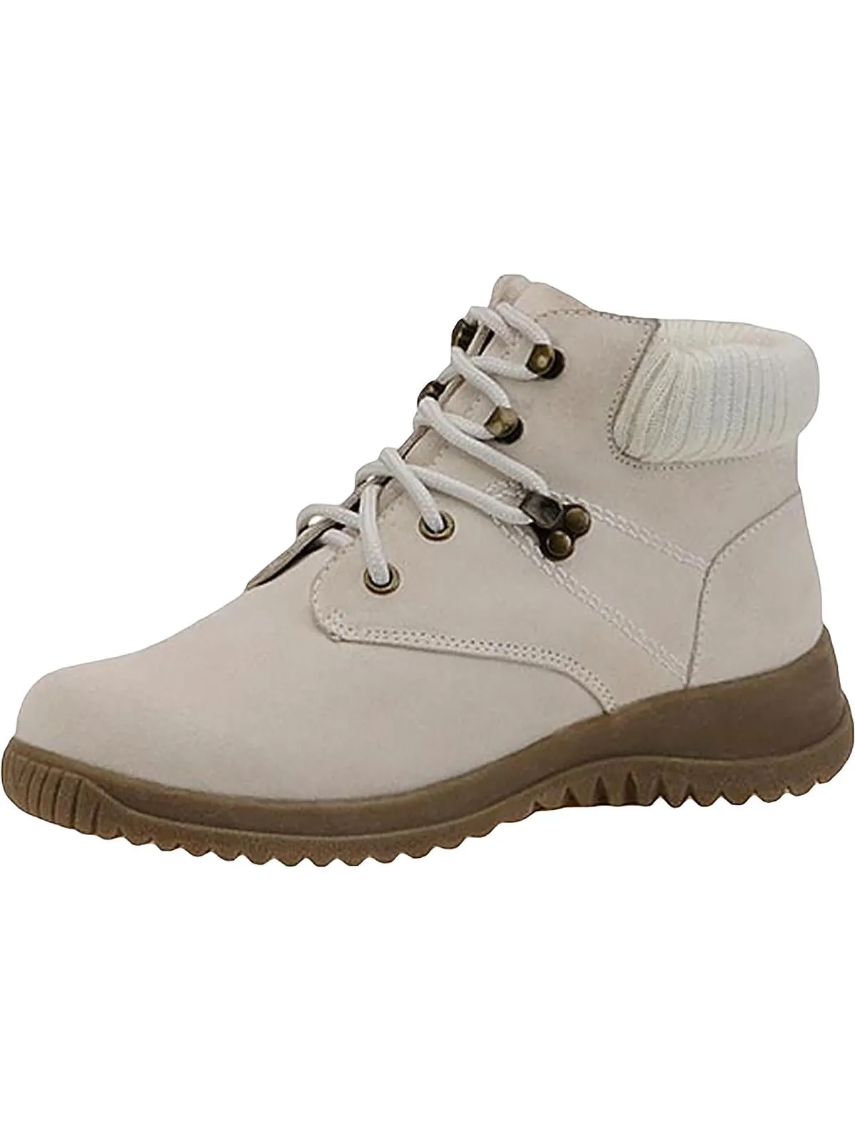 Ankle Support Functional Style Boston Womens Lace-Up Booties