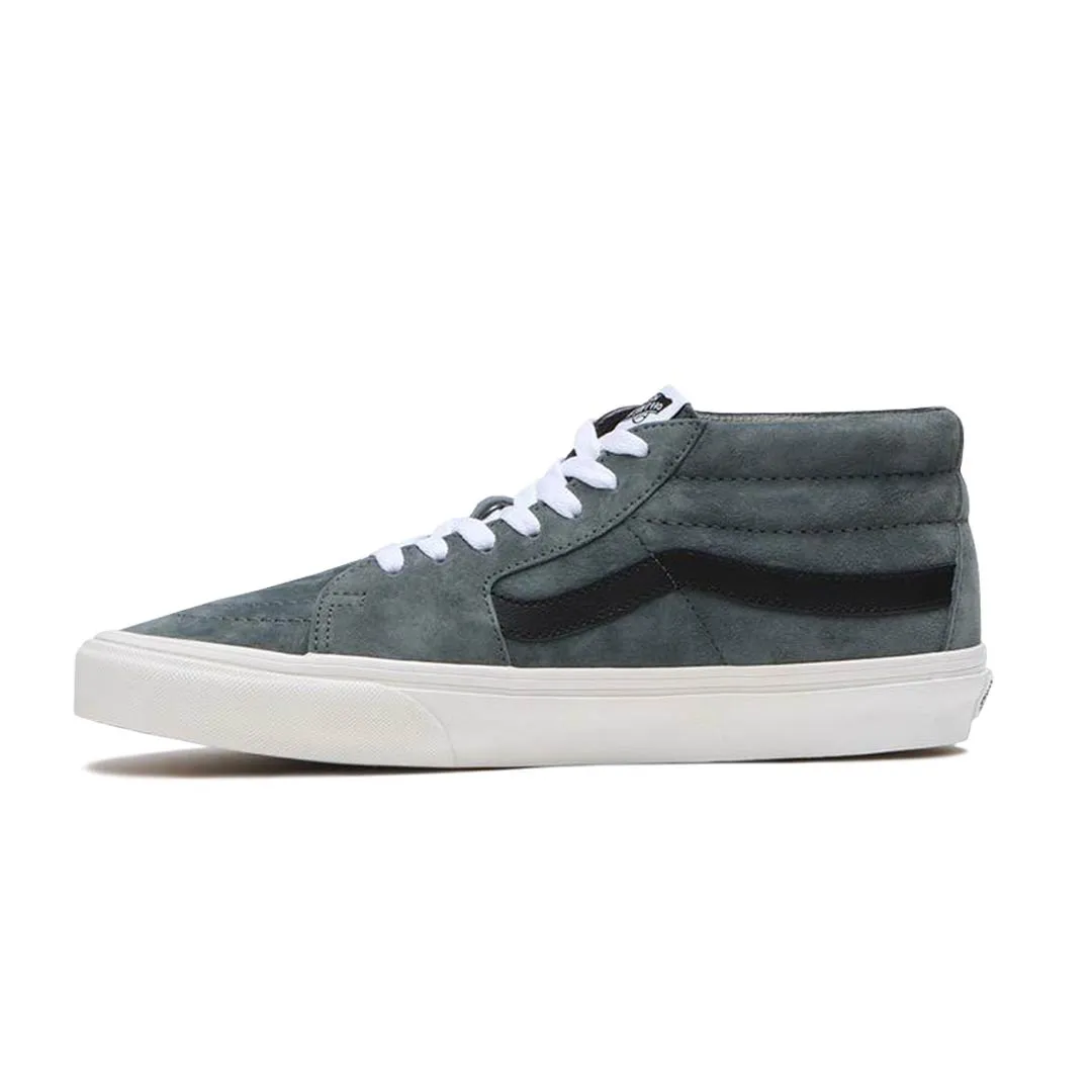 Breathable Weave Vans - Unisex Sk8-Mid Pig Suede 2-Tone Shoes (0BWEG0Z)