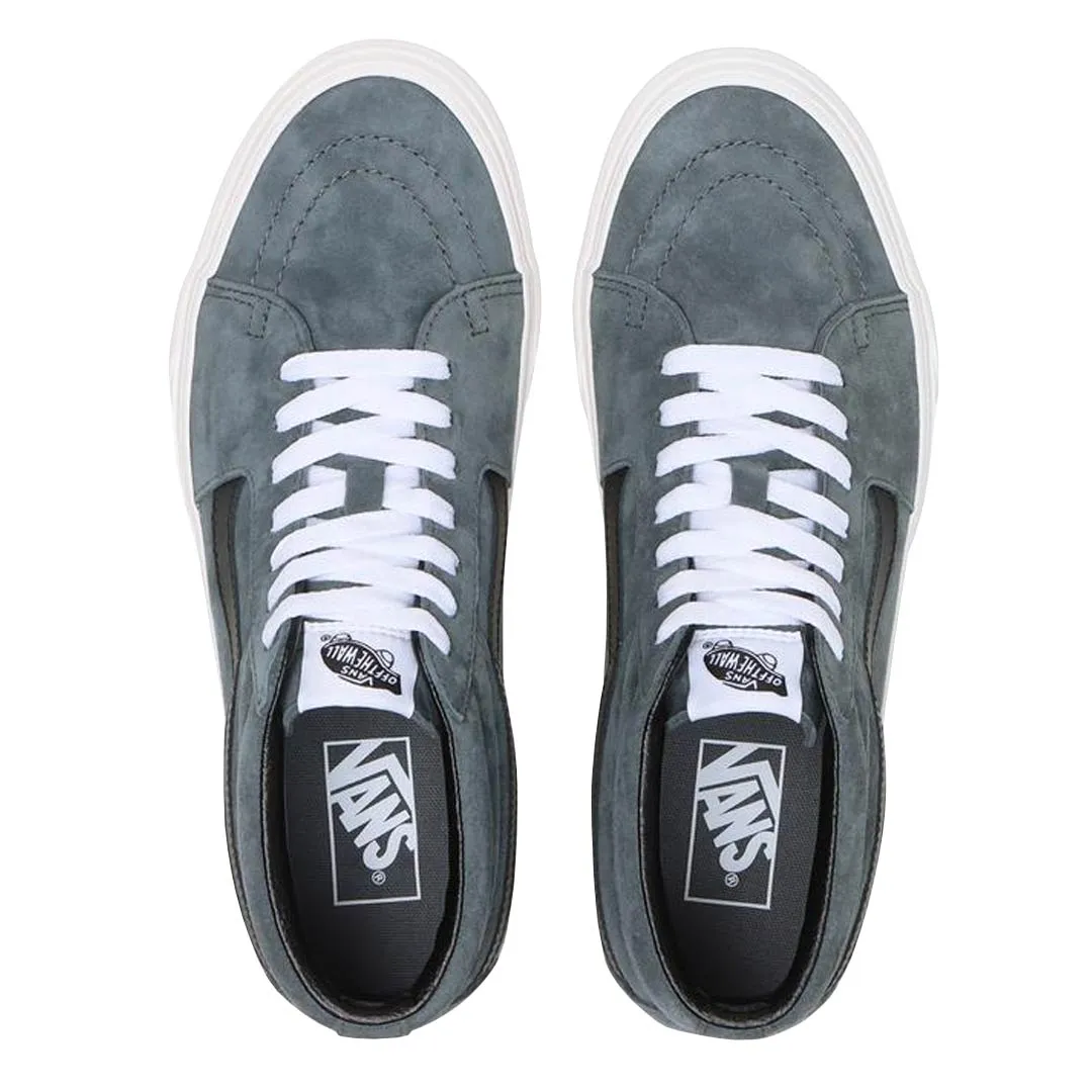 Cushioned Control Pointed Toe Vans - Unisex Sk8-Mid Pig Suede 2-Tone Shoes (0BWEG0Z)