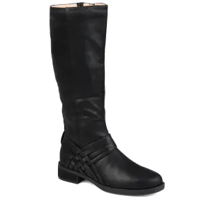 Women's Wide Calf Meg Boot In Black Insulated Night Travel