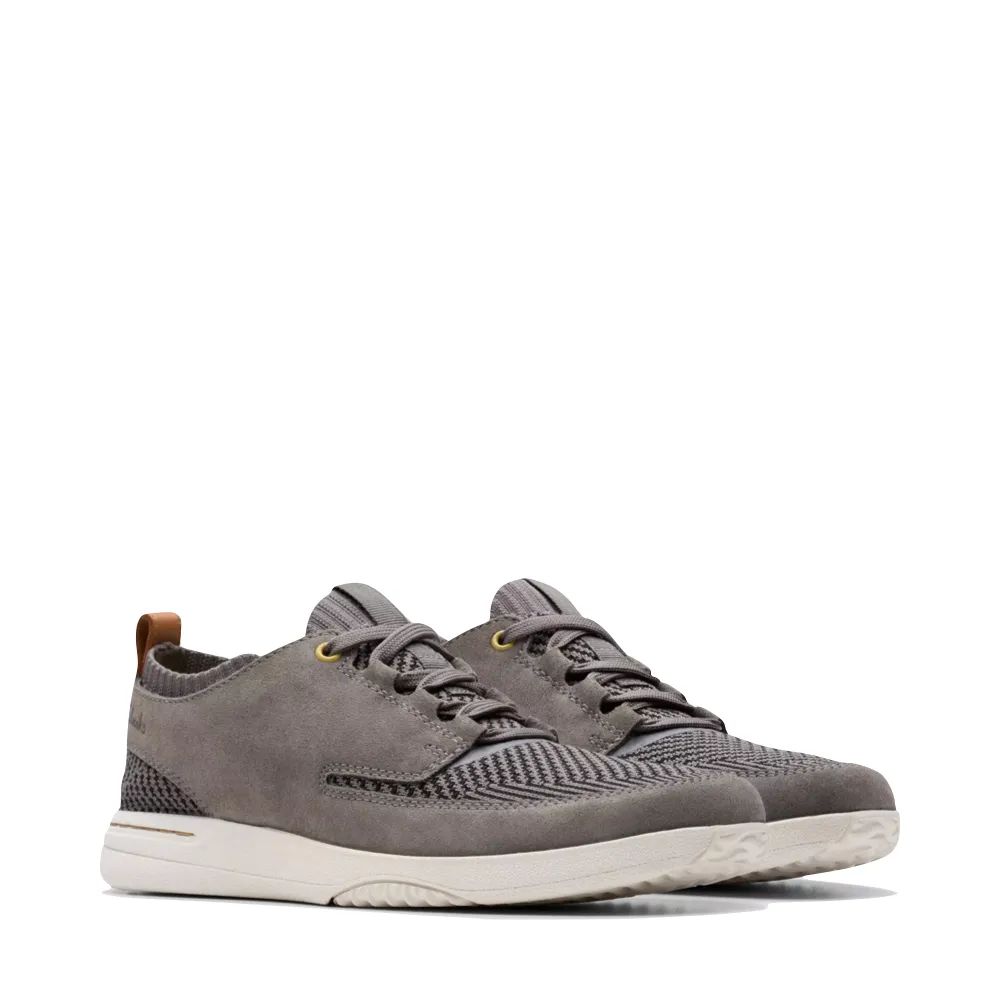 Clarks Men's Easeway Sport Sneaker in Grey Combination Urban Adventure Multi Density Rubber