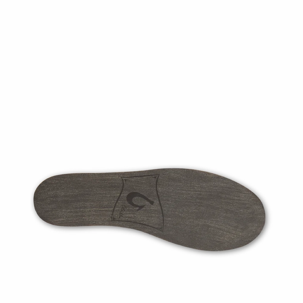 OluKai Women's Nohea Shearling Lined Slipper in Tan Contoured Comfort Technology