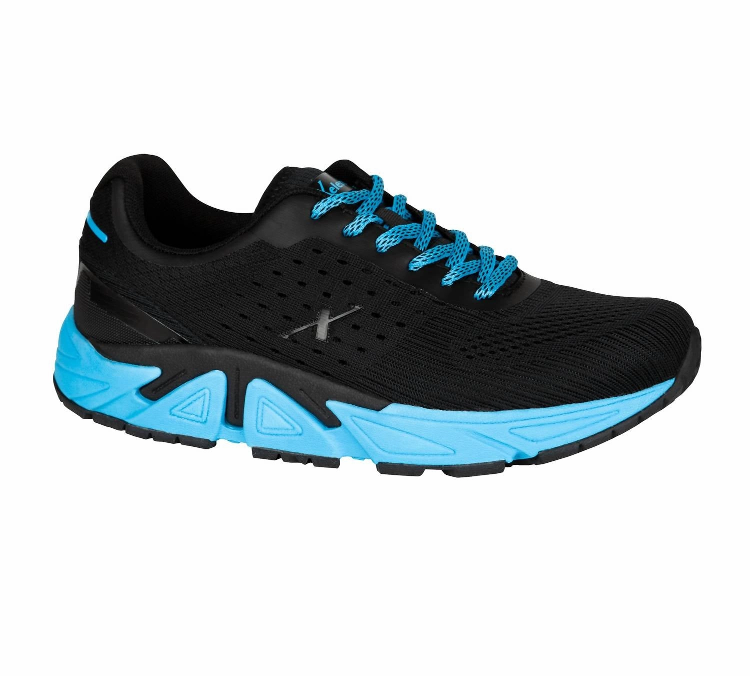 Women's Genesis Ii Shoes In Black/artic Blue Breathable Knit Construction