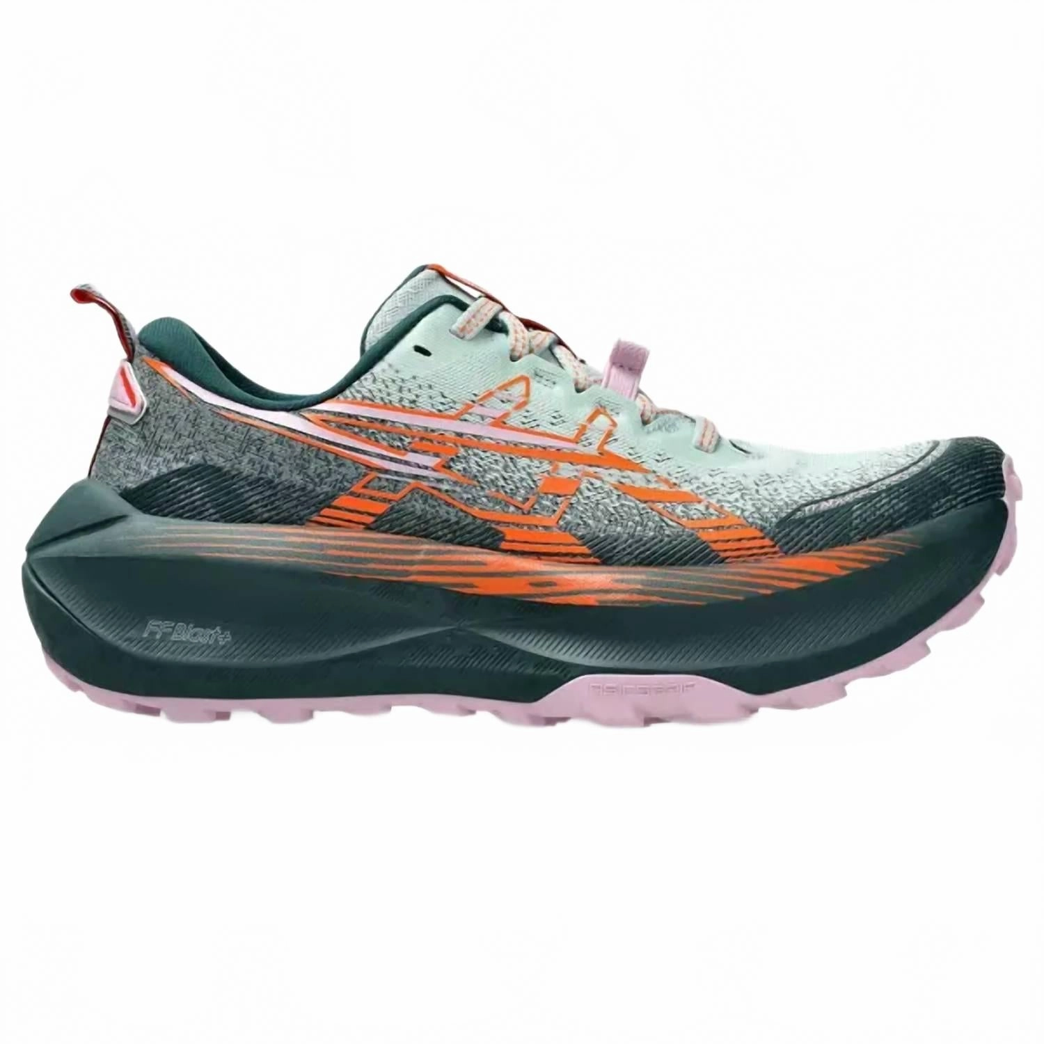 Women's Trabuco Max 4 Running Shoes In Cold Moss/nova Orange shock - absorbing insole shoes