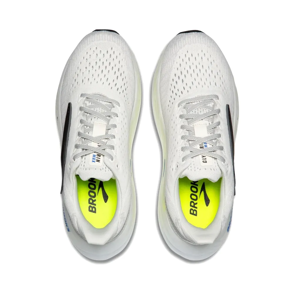 Brooks Men's Glycerin Max Sneaker in Grey/Black/Nightlife Extended Heel Counter