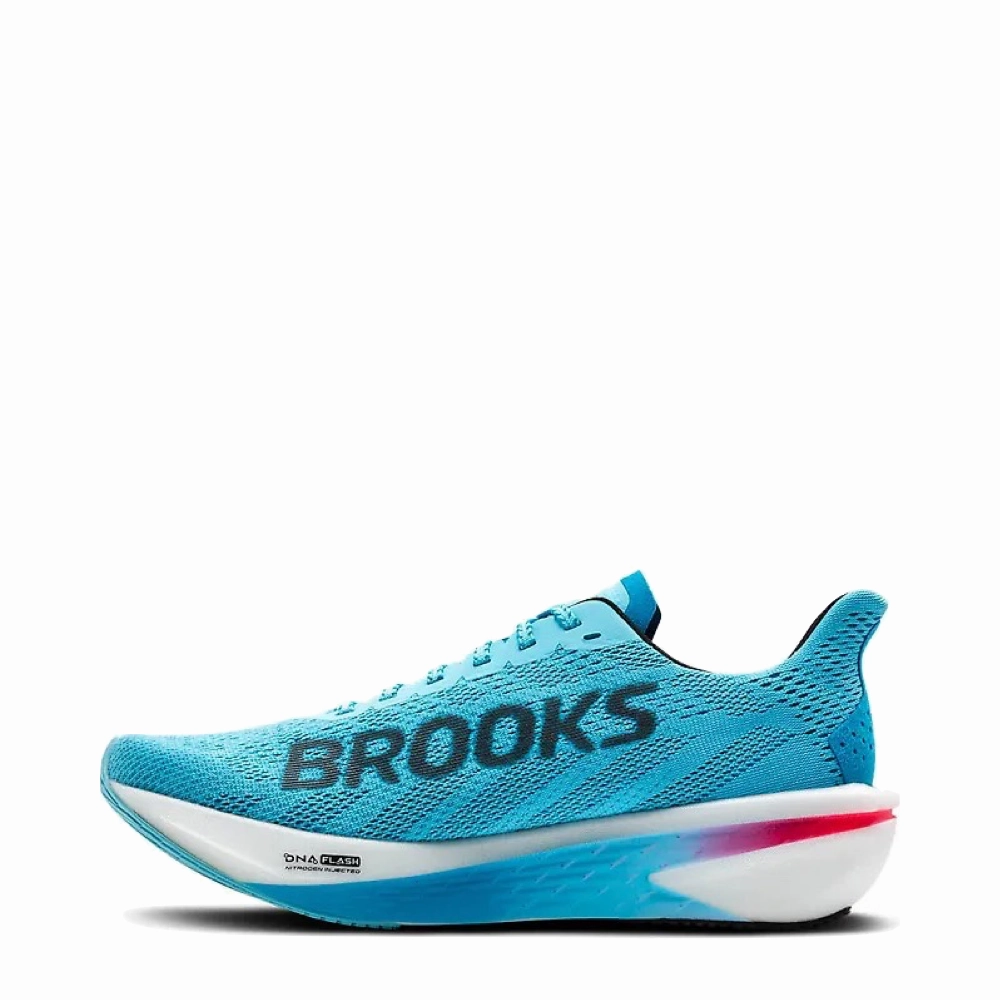 Brooks Men's Hyperion 2 Sneaker in Crystal Seas/Diva Pink/Black Step Cushion