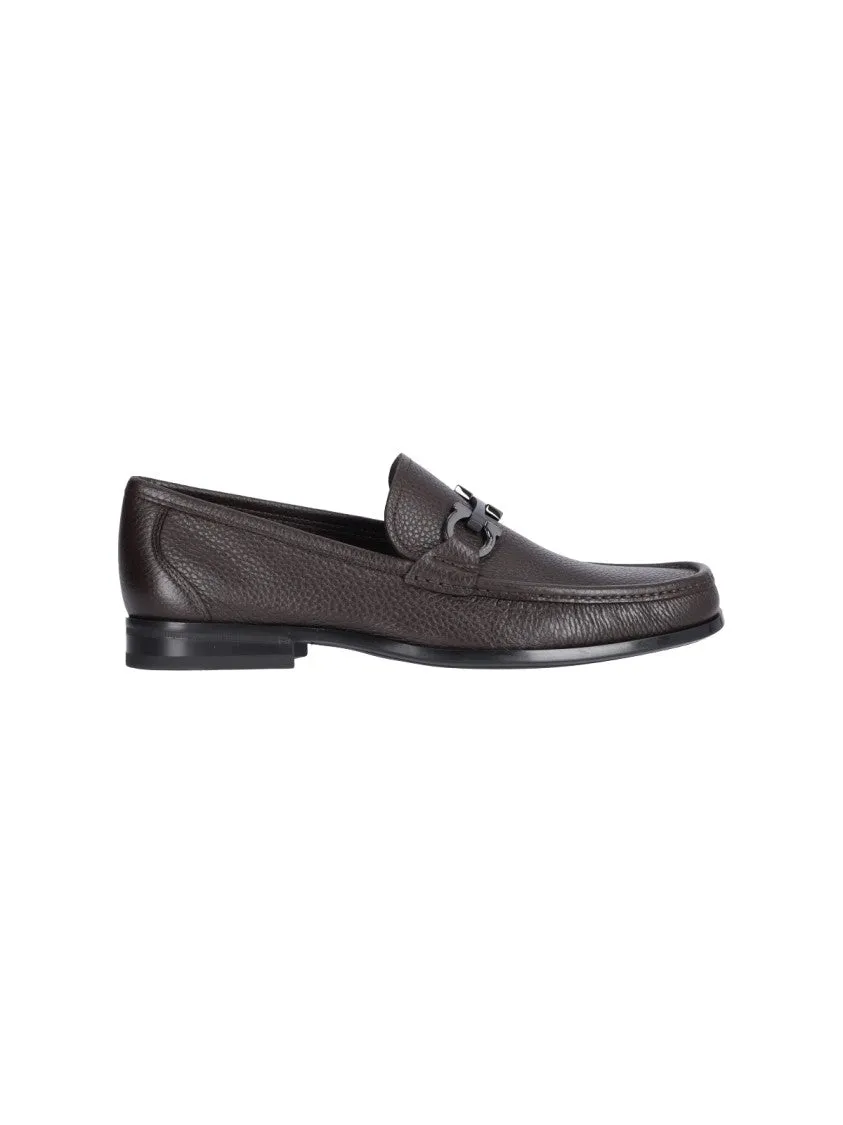 Cloud Like Brown Hammered Leather Loafer