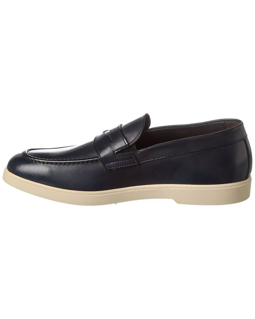 Bruno Magli Ezra Leather Loafer Slip Fit Wear