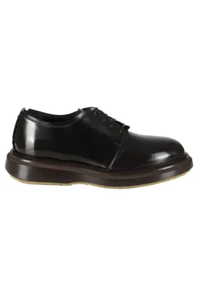Legacy Fit Brushed Leather Derby Shoes With Tone-On-Tone Laces
