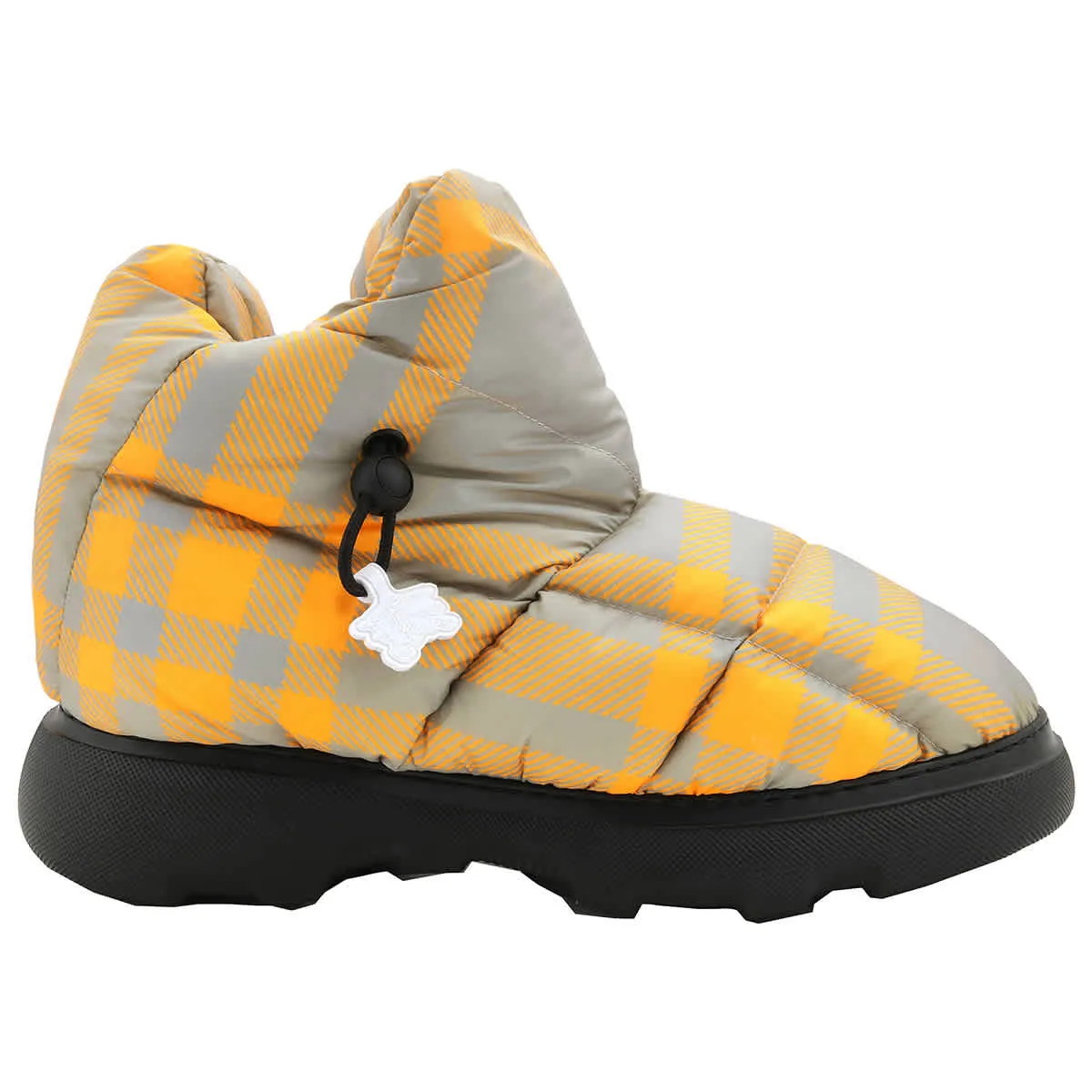 Burberry Check Drawstring Pillow Padded Ankle Boots Heavy Duty Performance
