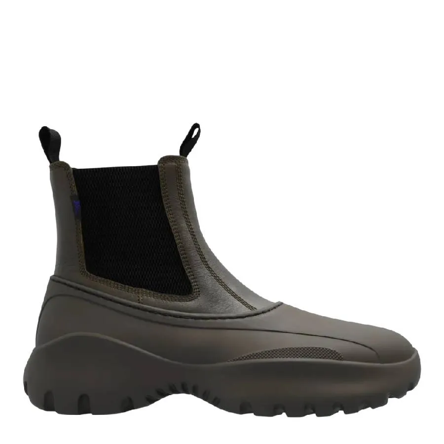 Burberry Leather Scoot Chelsea Boots Waterproof Morning Walk