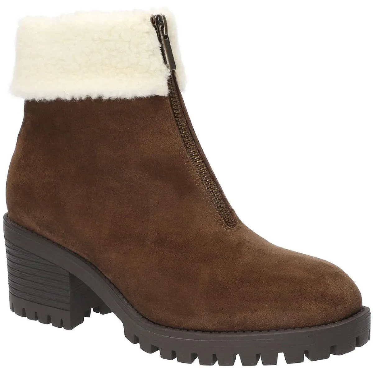 Breathable All Day Wear orthopedic Cable Womens Faux Suede Fleece Lined Ankle Boots