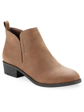 Cadee Womens Zipper Ankle Booties Low Heel soft fit