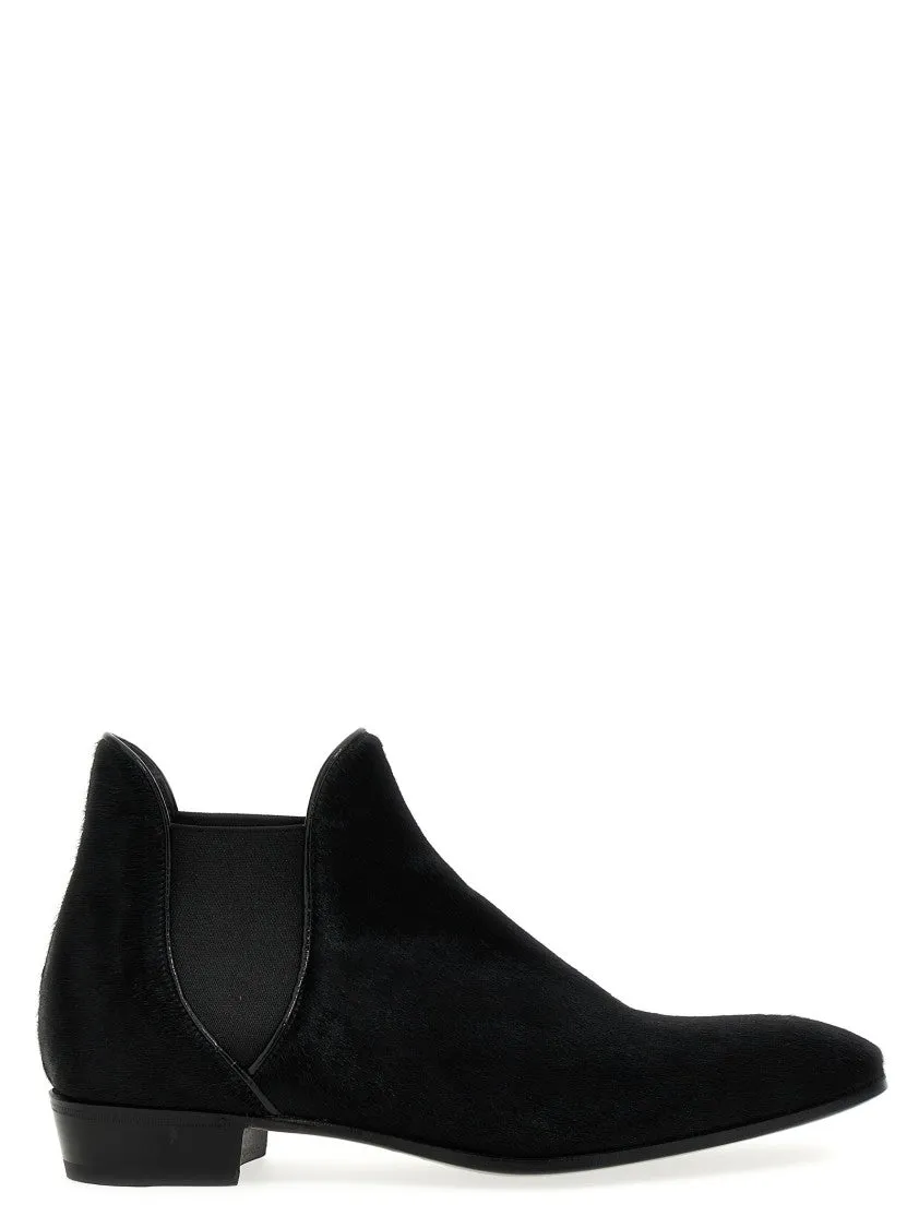 Warm Comfort Calf Hair Ankle Boots