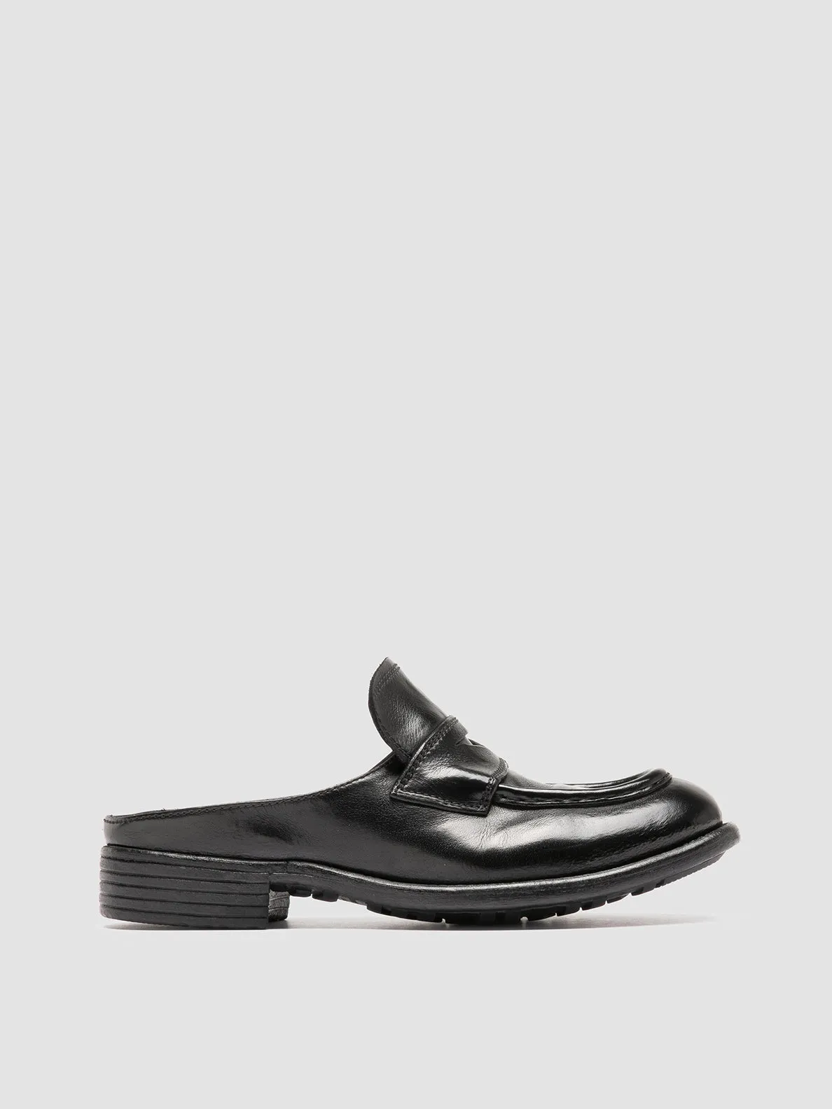 CALIXTE 063 - Black Leather Mule Feet First Choice Daily Favorite