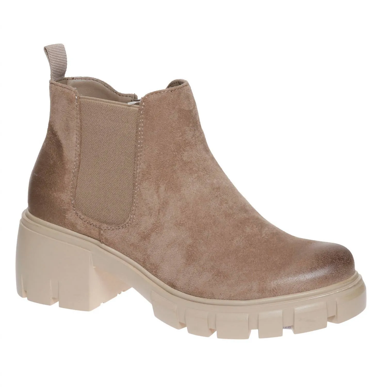 Flat Sole Camden Classic Bootie In Taupe